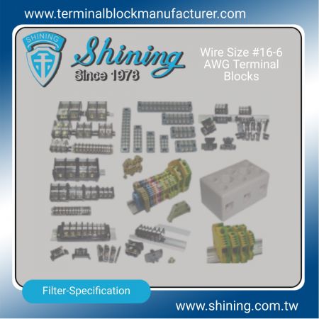 #16-6 AWG Aansluitblokken - #16-6 AWG Terminal Blocks|Solid State Relay|Fuse Holder|Isolatoren - 'SHINING E&E'